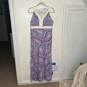 J.McLaughlin size Large Catalina Cloth maxi dress in multicolor print